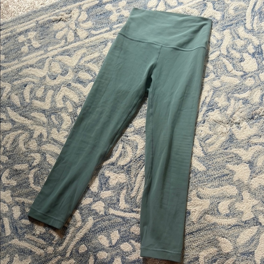 Lululemon Athletica Fog GreenAlign High-Waisted Leggings